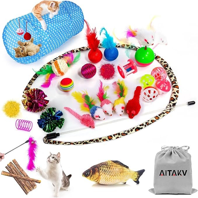AILUKI 35 PCS Cat Toys
