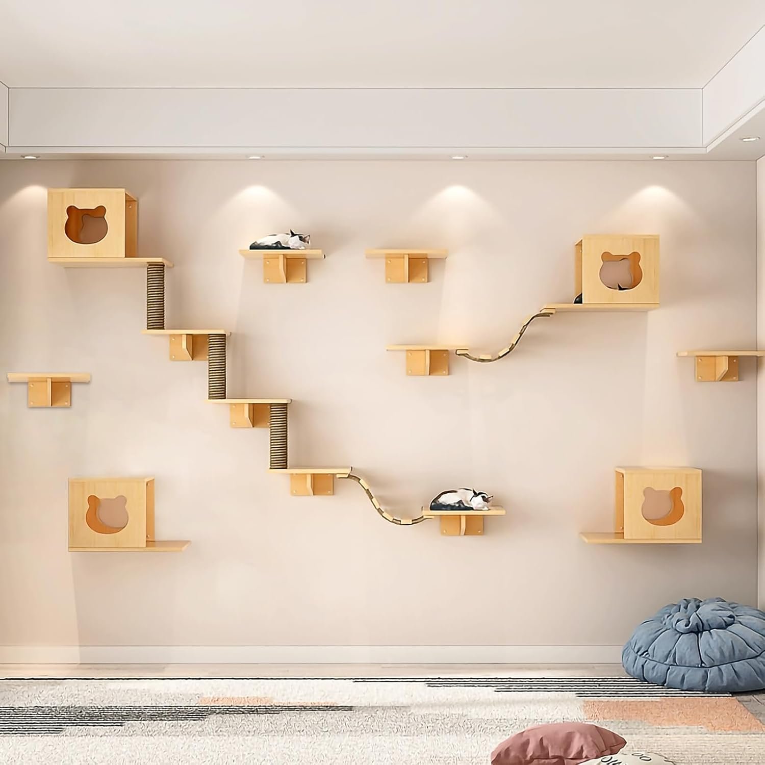 Cat Wall Shelves and Furniture Set