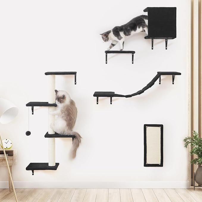 Modern Wall-Mounted Cat Furniture