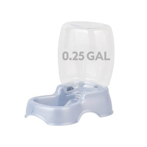 Petmate Pet Cafe Cat and Dog Water Dispenser Extra Small Water Bowl for Kittens and Puppies, USA Made, 0.25 GAL, 7.3